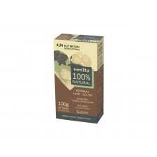 4.34 NUT BROWN 100% NATURAL HERBAL HAIR COLOR 100gr