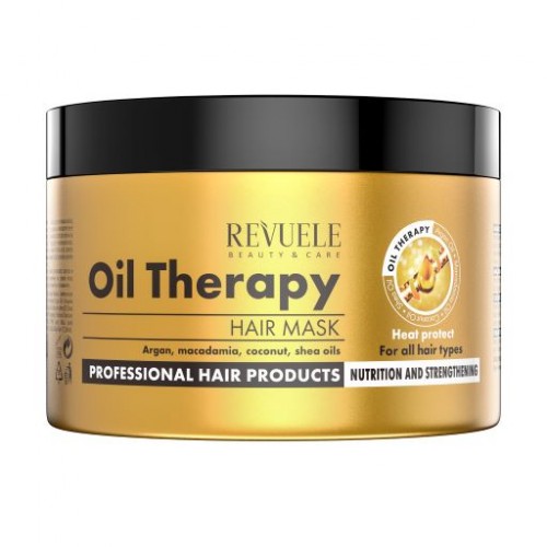 Маска за зајакнување на косата REVUELE Argan Oil Therapy 500ml
