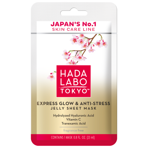 Hada Labo Premium Express Glow & Anti-Stress Jelly Sheet Mask 23ml