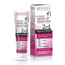 REVUELE IN SHOWER MAKE UP REMOVER-2 in 1- MILK & CREAM- SENSITIVE SKIN