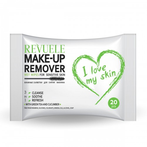 Влажни шамивчиња Wet wipes MAKE-UP REMOVER I LOVE MY SKIN for Sensitive skin 