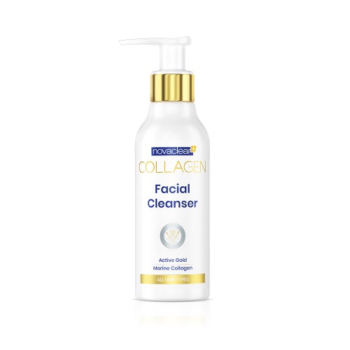 NOVACLEAR COLLAGEN Facial Cleanser- Нежен чистач со активно злато и морски колаген 150ml